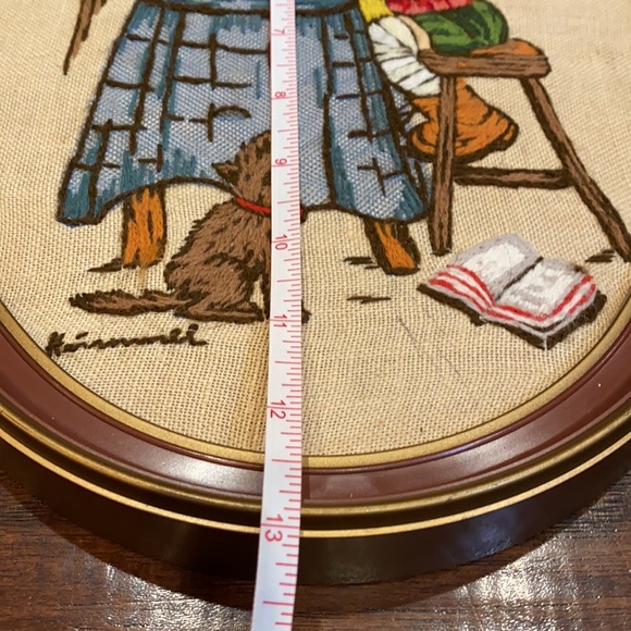 Vintage Hummel Crewel Embroidery - Picture 5 of 6
